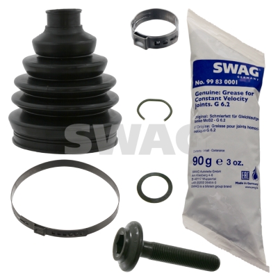 SWAG 30 83 0005 Féltengely gumiharang készlet, porvédő készlet